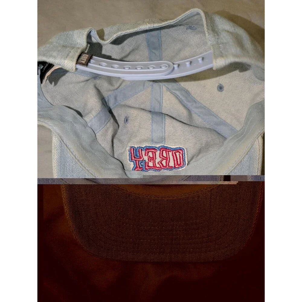 OBEY Hat Adjustable Light Blue Snap Back Baseball Cap